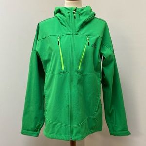 Adidas • Green Hooded Zipped Jacket for Outdoors Fishing Sports Raincoat
